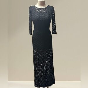 Elegant Black Lace Dress